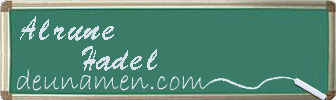 Alrune Hadel Visitenkarte